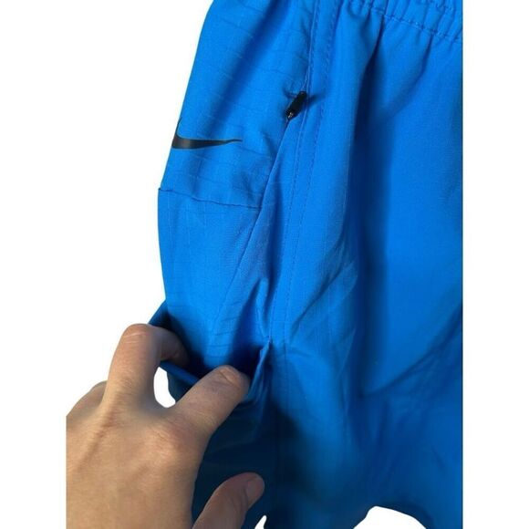 Nike Dri-Fit ADV Blue Ripstitch Shorts Size XL 5" Lightweight Training Running - Picture 7 of 11